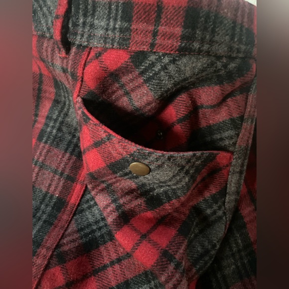 Vintage Eddie Bauer Plaid Tartan Wool Academia Mini Skirt Fall Winter Size 10 - Picture 7 of 10